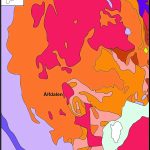 022. Geologische kaart Dalarne, vereenvoudigd – bewerkt naar Ulf B Andersson
